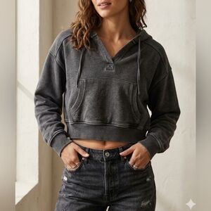 5 For $25✨️American Eagle Womens Size Medium Grey Sweater Hoodie Longsleeved Top